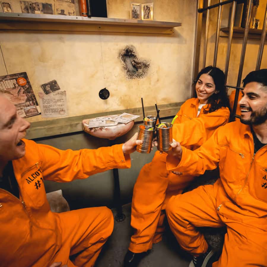 Alcotraz Melbourne: World’s First Prison-Themed Cocktail Bar - Checking In and Getting Your Orange Jumpsuit