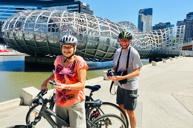 Famous Melbourne City Bike Tour - Docklands Start: Bikes, Helmets, and a Quick Practice Spin