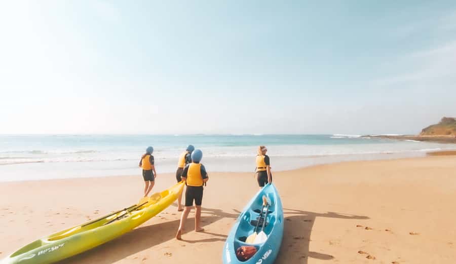 Great Ocean Road: Kayaking with Seals Tour - Heading back: surfing the ride in a controlled way