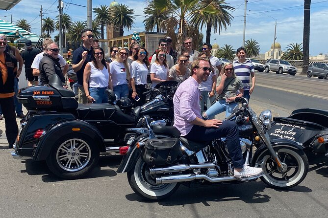 Harley Davidson Trike Tour of Melbourne - St Kilda Bay Energy: Port Melbourne and Beaconsfield Parade