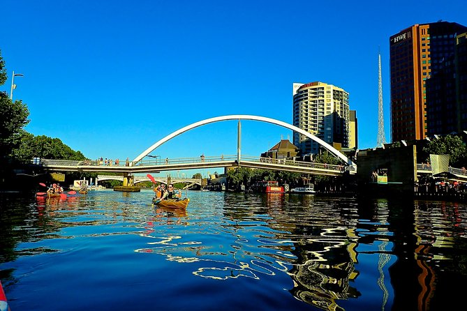 Melbourne City Twilight Kayak Tour - The Crown Casino Stop and the Evening Pyrotechnics