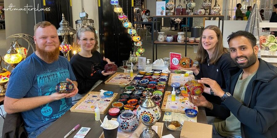 Melbourne: Mosaic Art Classes - Turkish Lamp Workshop - If You’re Coming With Kids or on a Tight Schedule
