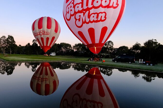 Melbourne Premium Balloon Flight plus 5-Star champagne breakfast - Above Melbourne: Yarra River, MCG, Eureka Tower, and Brighton’s boxes