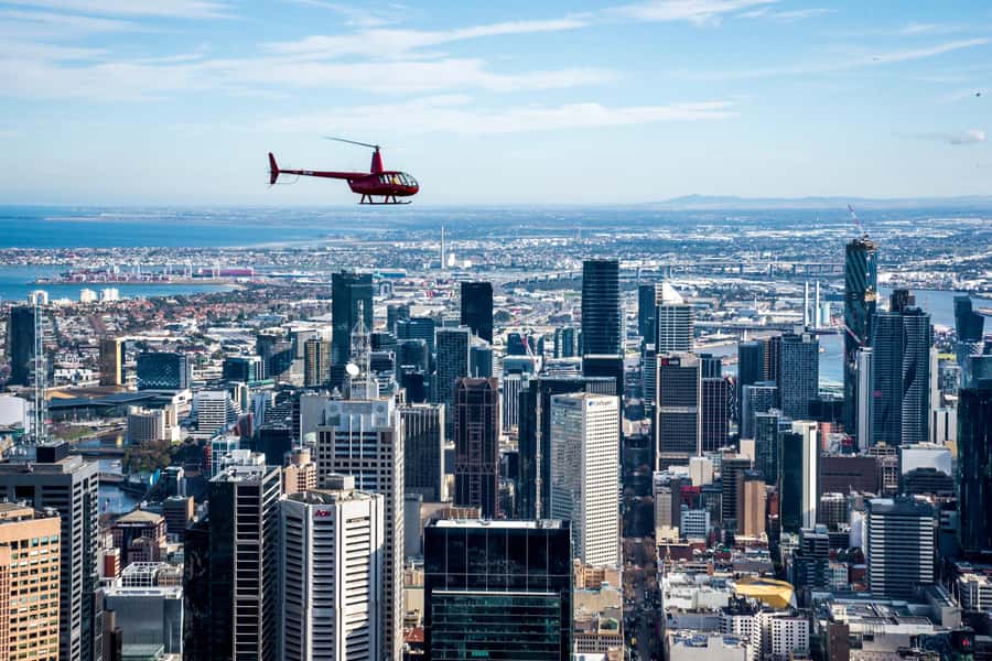 Melbourne: Private City & Beaches Helicopter Ride - CBD to St Kilda: the coastline turn and why Luna Park looks different from above