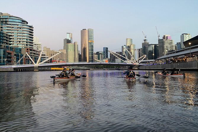 Melbourne Sunset Kayaking Experience with Dinner - The route highlights: Crown Casino to Princes Bridge and beyond