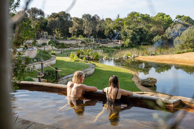 Mornington Peninsula Small Group Thermal Springs w/ Lunch & Wine - Arts Centre coffee and the iconic beach huts pass-by