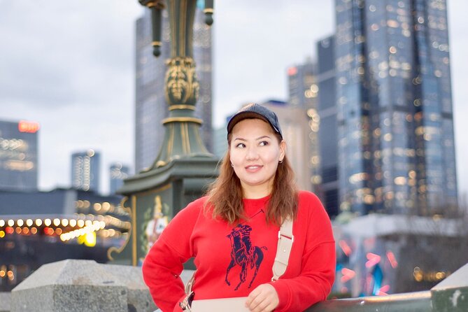 Pose for professional pics while enjoying Melbourne history walk - Flinders Street Station, an Iconic Pub Pause, and the Chloe Painting