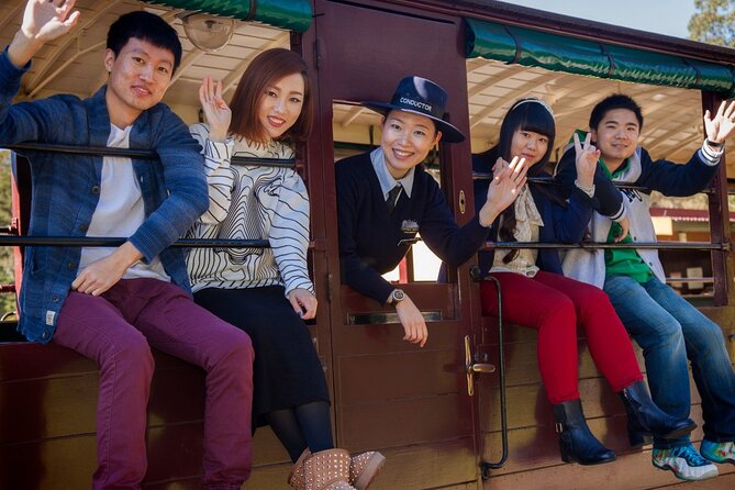 Puffing Billy Steam Train Experience - Belgrave station stop: boarding Puffing Billy and what the ride feels like