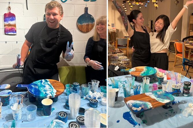 Resin Art Classes Melbourne: Cheeseboards & Coasters - The 1-hour workshop flow: what actually happens during class