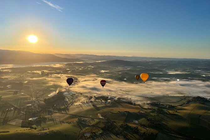 Yarra Valley Sunrise Balloon Flight with GoPro Photos - The ground route and the Yarra Valley stops on your way